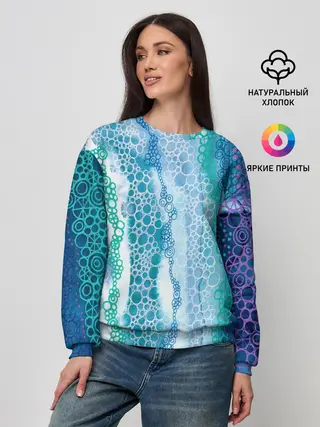 Женский свитшот / Водопад красочной пены