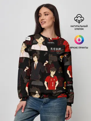 Женский свитшот / КУРОО ТЕЦУРО / TETSURO