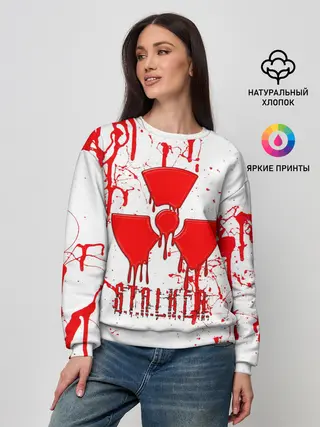 Женский свитшот / S.T.A.L.K.E.R. БРЫЗГИ КРОВИ