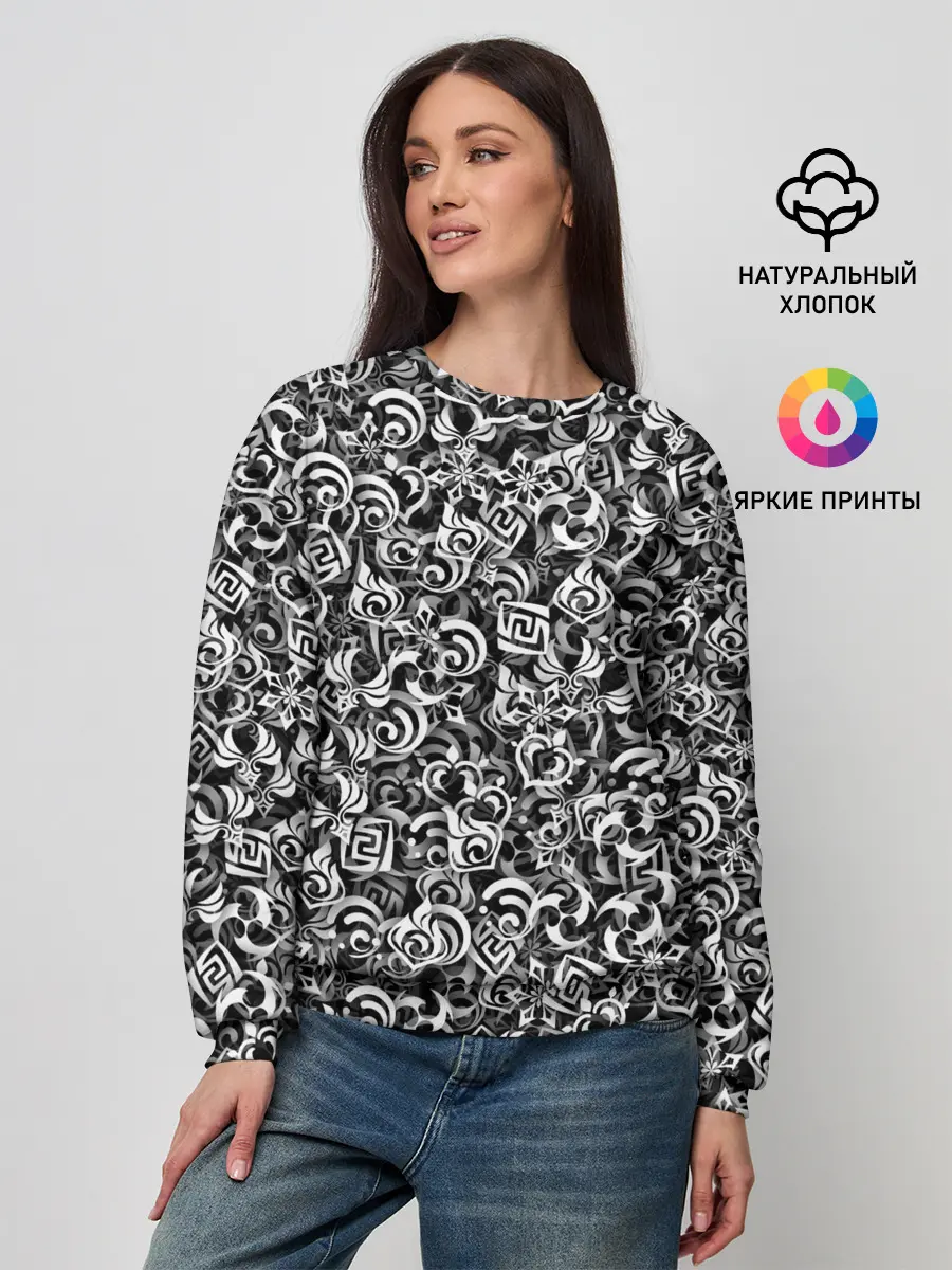 Женский свитшот / Genshin impact elements