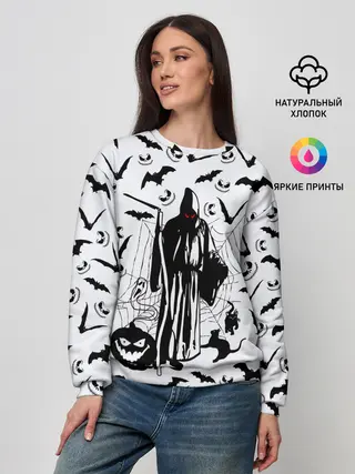Женский свитшот / Хэллоуин, Grim Reaper