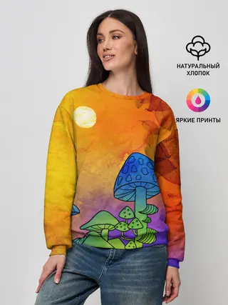 Женский свитшот / Заколдованный лес