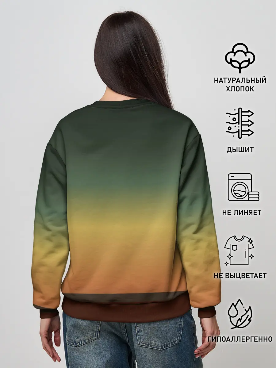 Женский свитшот / Maneskin в лучах заката