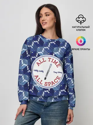 Женский свитшот / Doctor Who Pattern