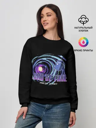 Женский свитшот / Doctor who 8 bit