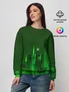 Женский свитшот / Зеленый город