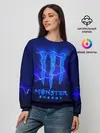 Женский свитшот / MONSTER ENERGY МОЛНИЯ