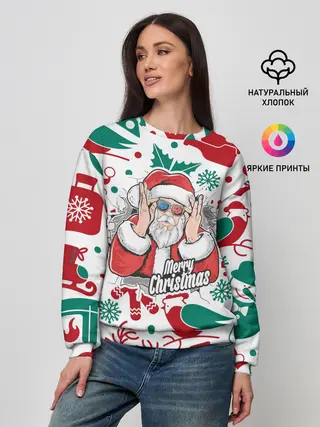 Женский свитшот / Merry Christmas3D