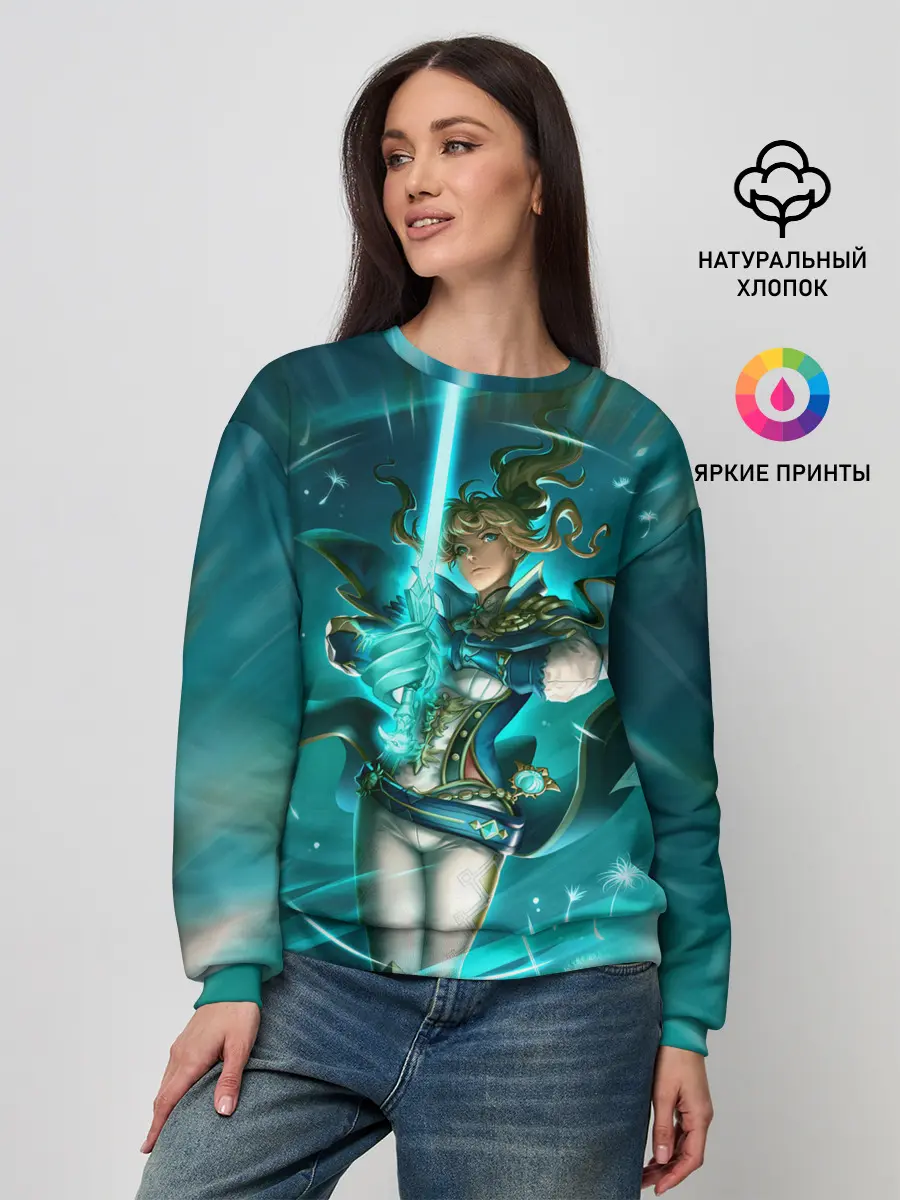 Женский свитшот / Джин | Genshin Impact | Геншин Импакт