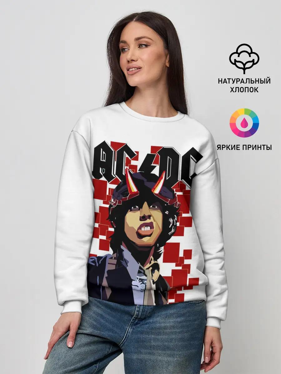 Женский свитшот / AC/DC Ангус Янг