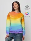 Женский свитшот / РАДУЖНЫЕ ВОЛНЫ | RAINBOW WAVES