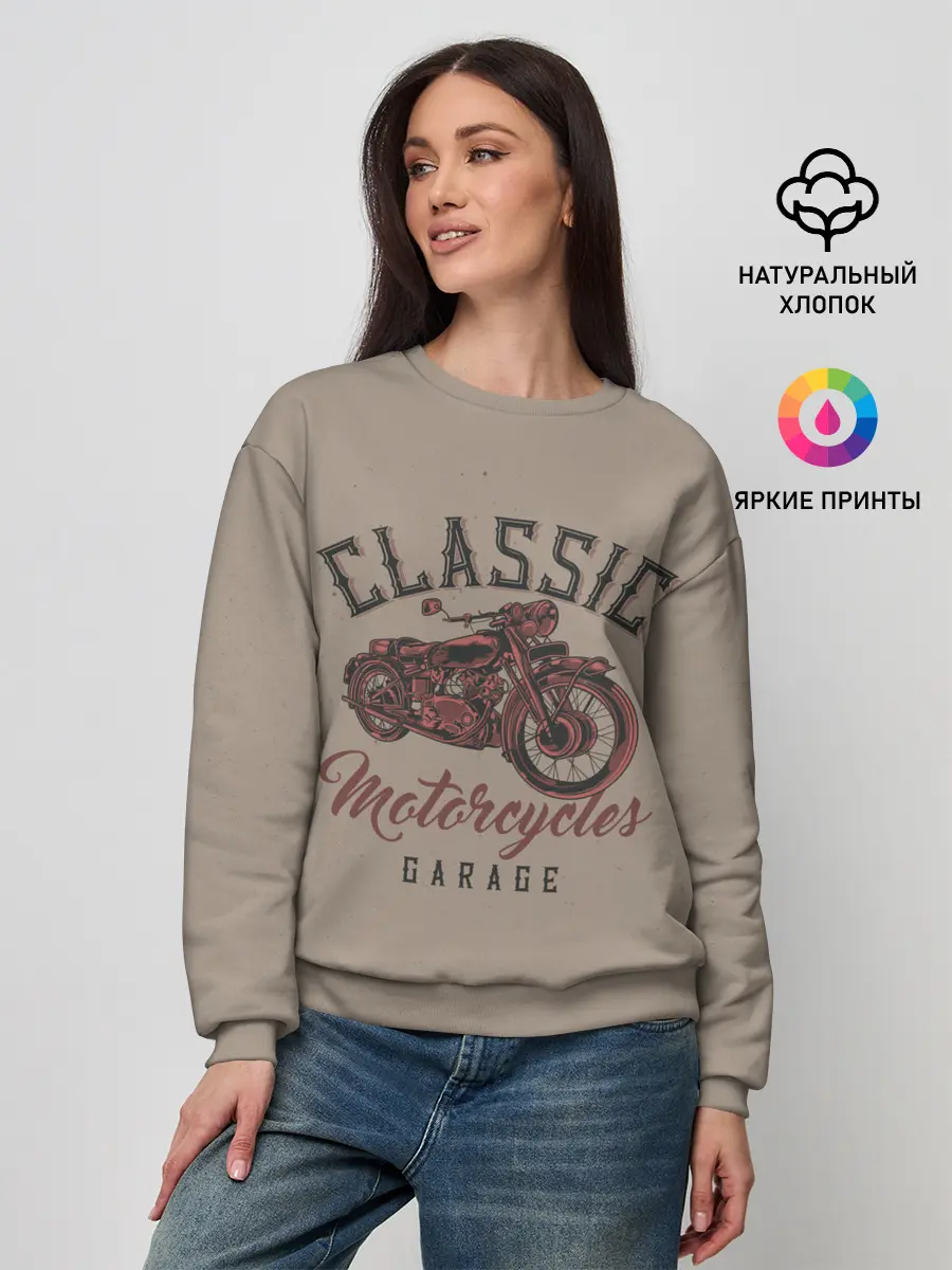 Женский свитшот / Классические мотоциклы