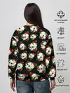 Женский свитшот / Черепа и розы / Skull and Roses