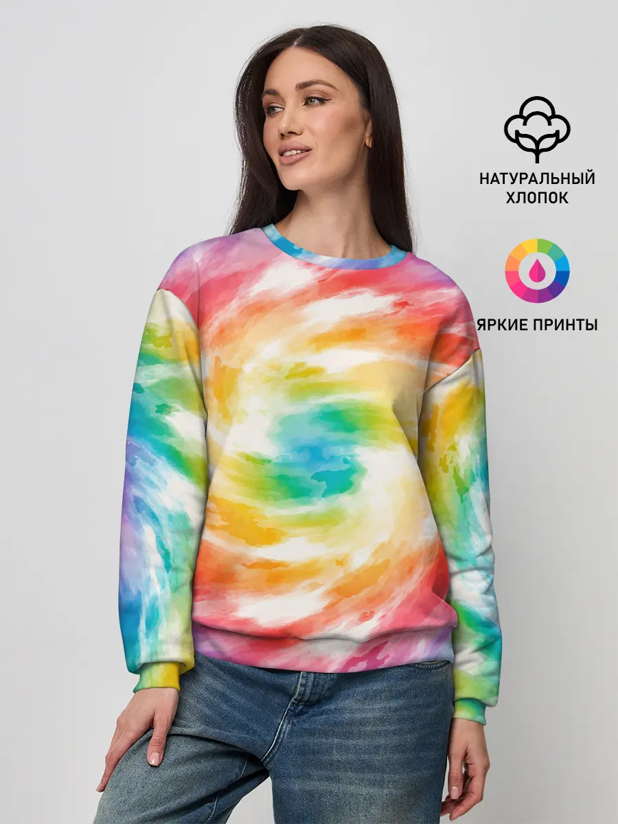 Женский свитшот / РАДУЖНЫЙ УРАГАН | HURRICANE