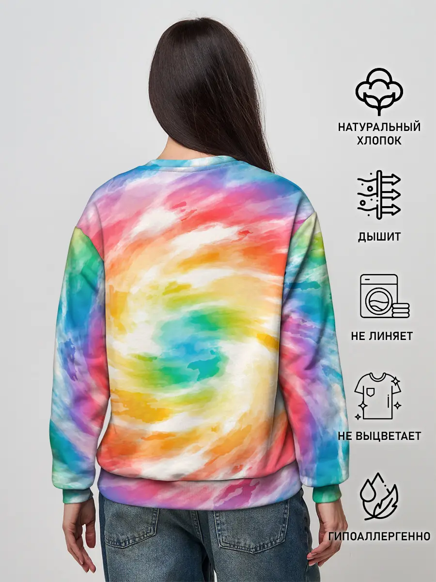 Женский свитшот / РАДУЖНЫЙ УРАГАН | HURRICANE