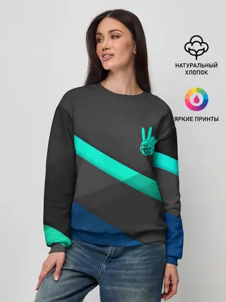 Женский свитшот / PEACE | ПИС | МИР