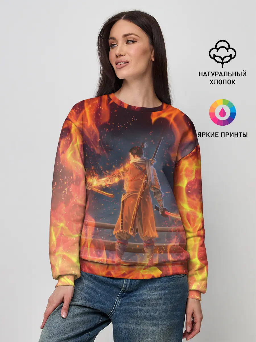 Женский свитшот / Warrior | Sekiro shadows die twice