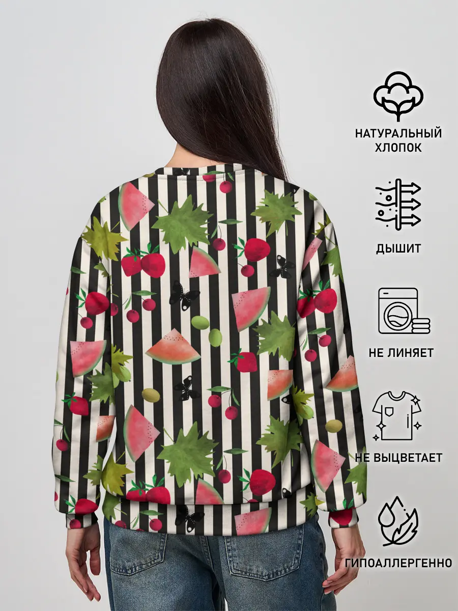 Женский свитшот / Ягодно-арбузный микс