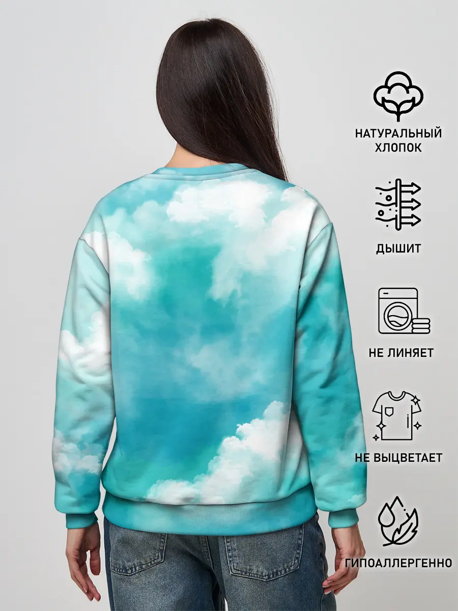 Женский свитшот / Голубое Небо | Blue Sky