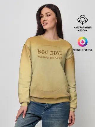 Женский свитшот / Burning Bridges - Bon Jovi