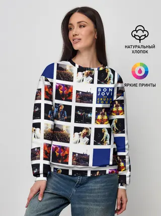 Женский свитшот / The Crush Tour - Bon Jovi