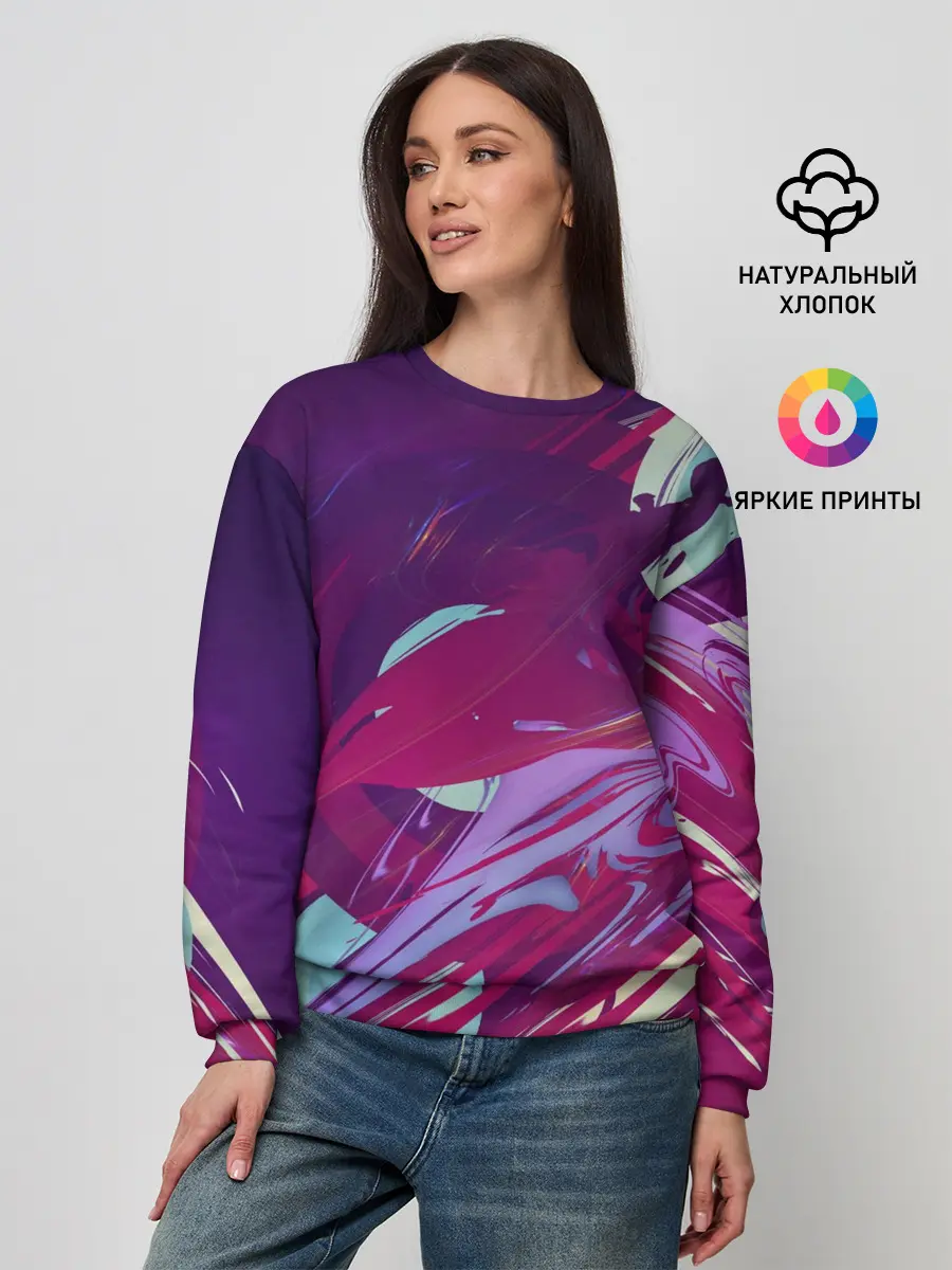 Женский свитшот / Мощный градиент