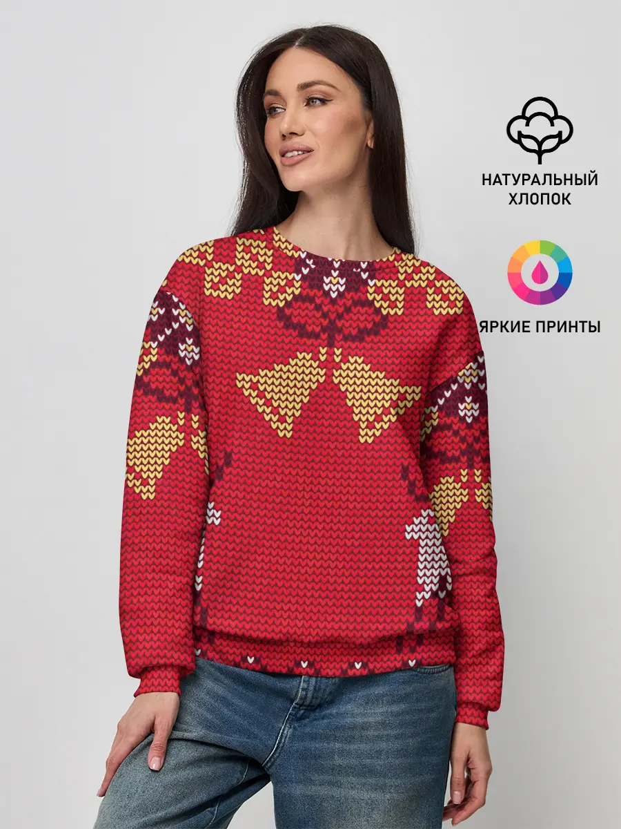 Женский свитшот / Олени