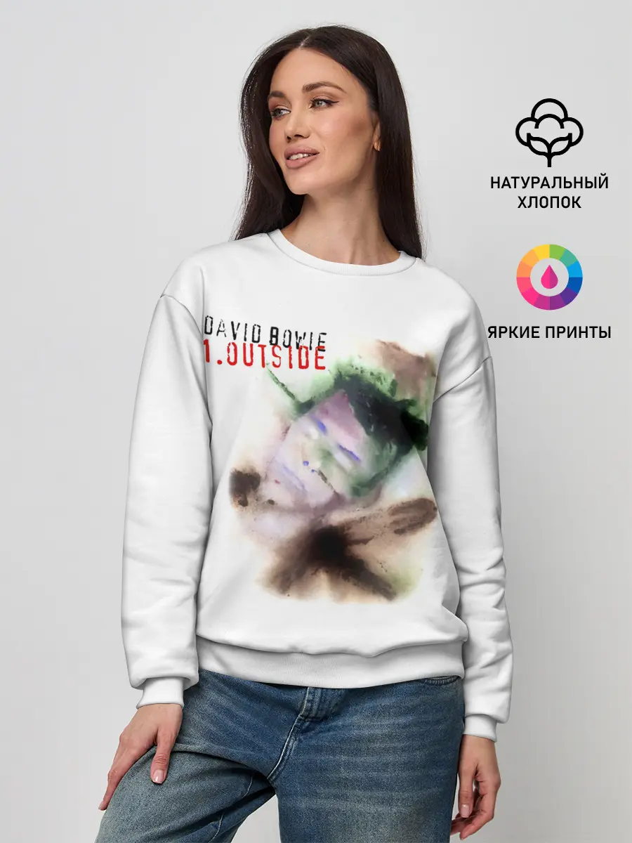 Женский свитшот / Outside - David Bowie