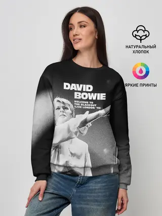 Женский свитшот / Welcome to the Blackout - David Bowie