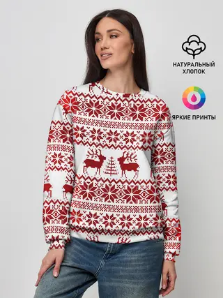 Женский свитшот / Зимний лес