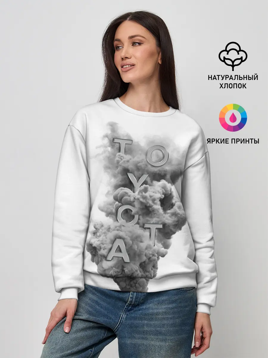 Женский свитшот / TOYOTA SMOKE