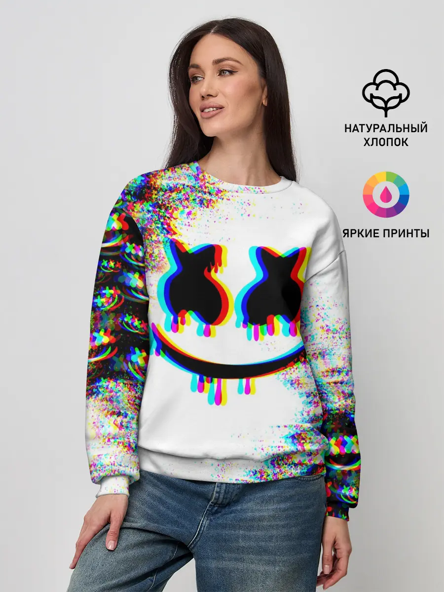 Женский свитшот / MARSHMELLOW GLITCH