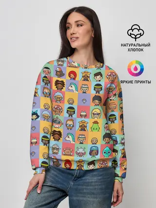 Женский свитшот / Toca Life Worl