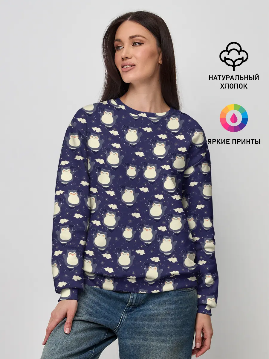 Женский свитшот / Мой сосед Тоторо My Neighbor Totoro паттерн