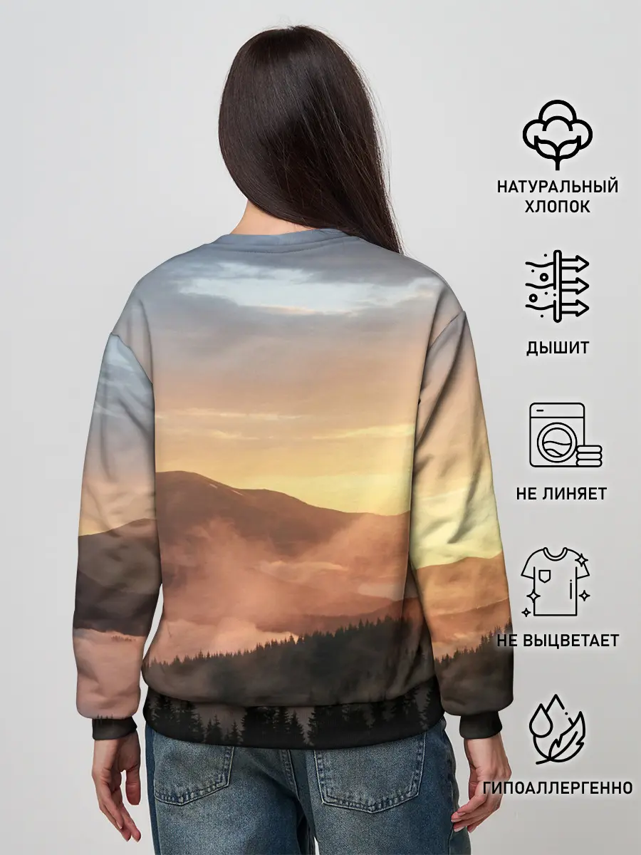 Женский свитшот / ВЕЛЕС | РУНЫ | RUNES