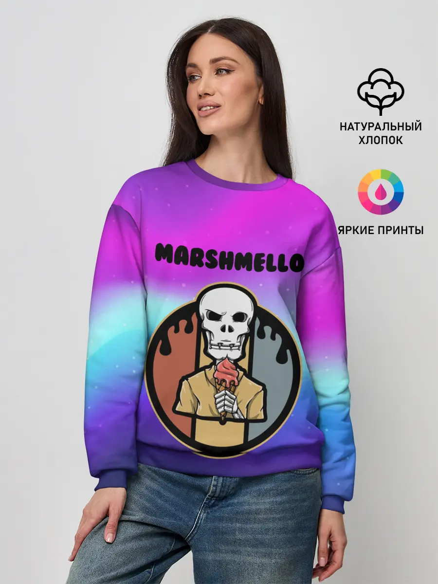 Женский свитшот / MARSHMELLO | МАРШМЕЛЛОУ