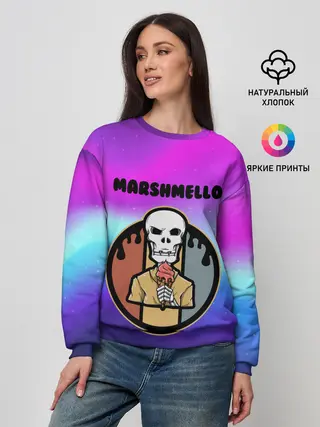 Женский свитшот / MARSHMELLO | МАРШМЕЛЛОУ
