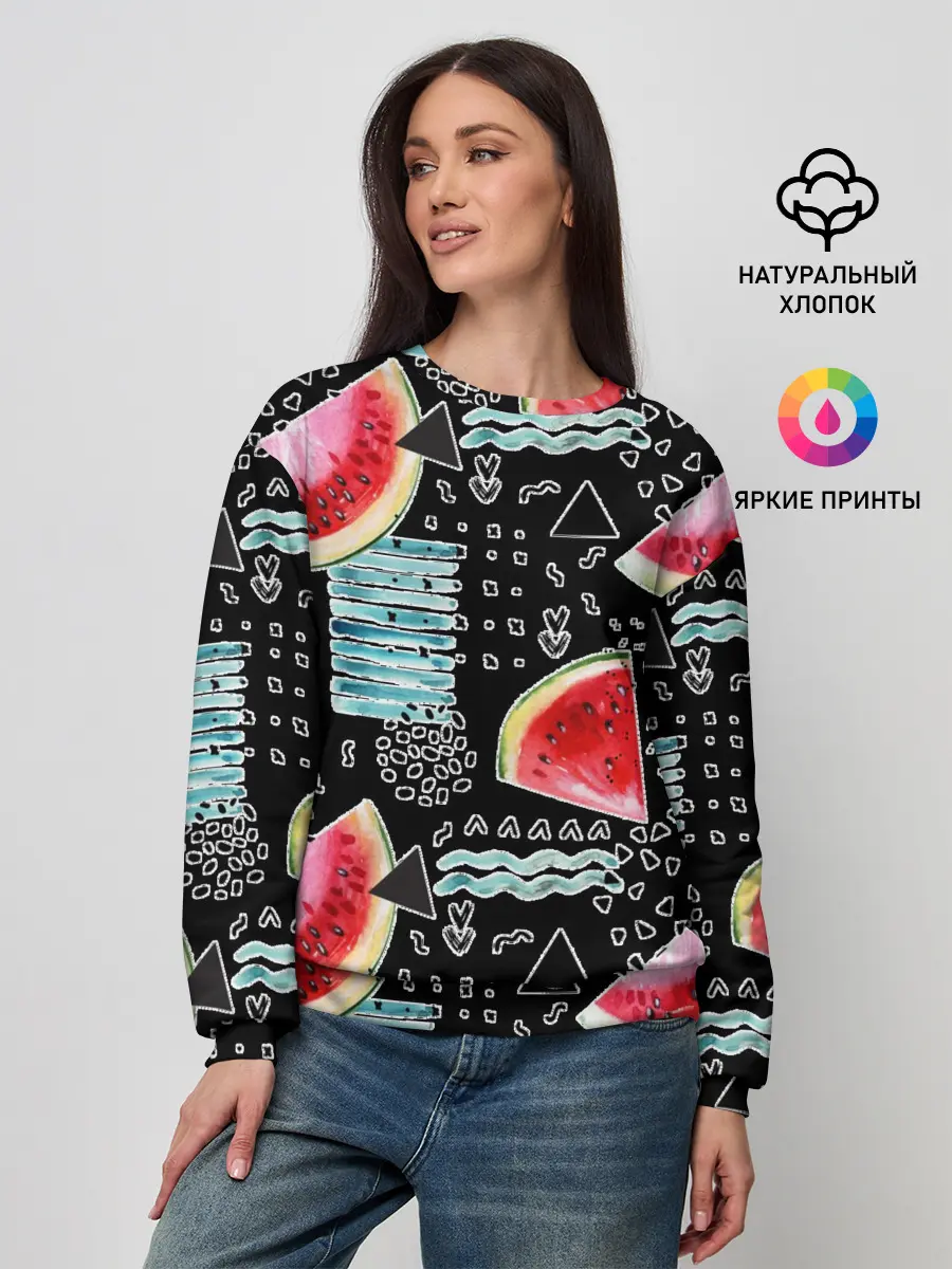 Женский свитшот / сладкий арбуз