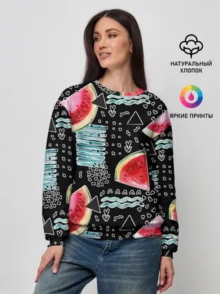 Женский свитшот / сладкий арбуз