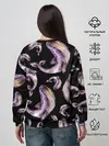 Женский свитшот / Лиловые киты