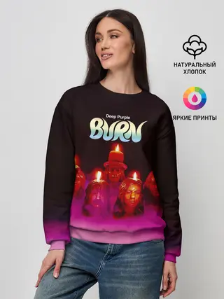 Женский свитшот / Deep Purple - Burn