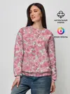 Женский свитшот / Нежно коралловые розы