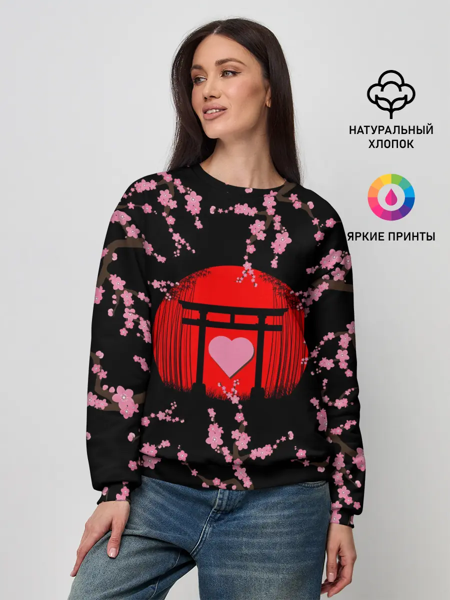 Женский свитшот / Сакура | Япония | Japan