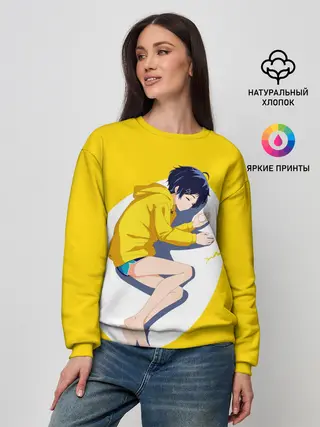 Женский свитшот / Yellow egg. Oto Ai