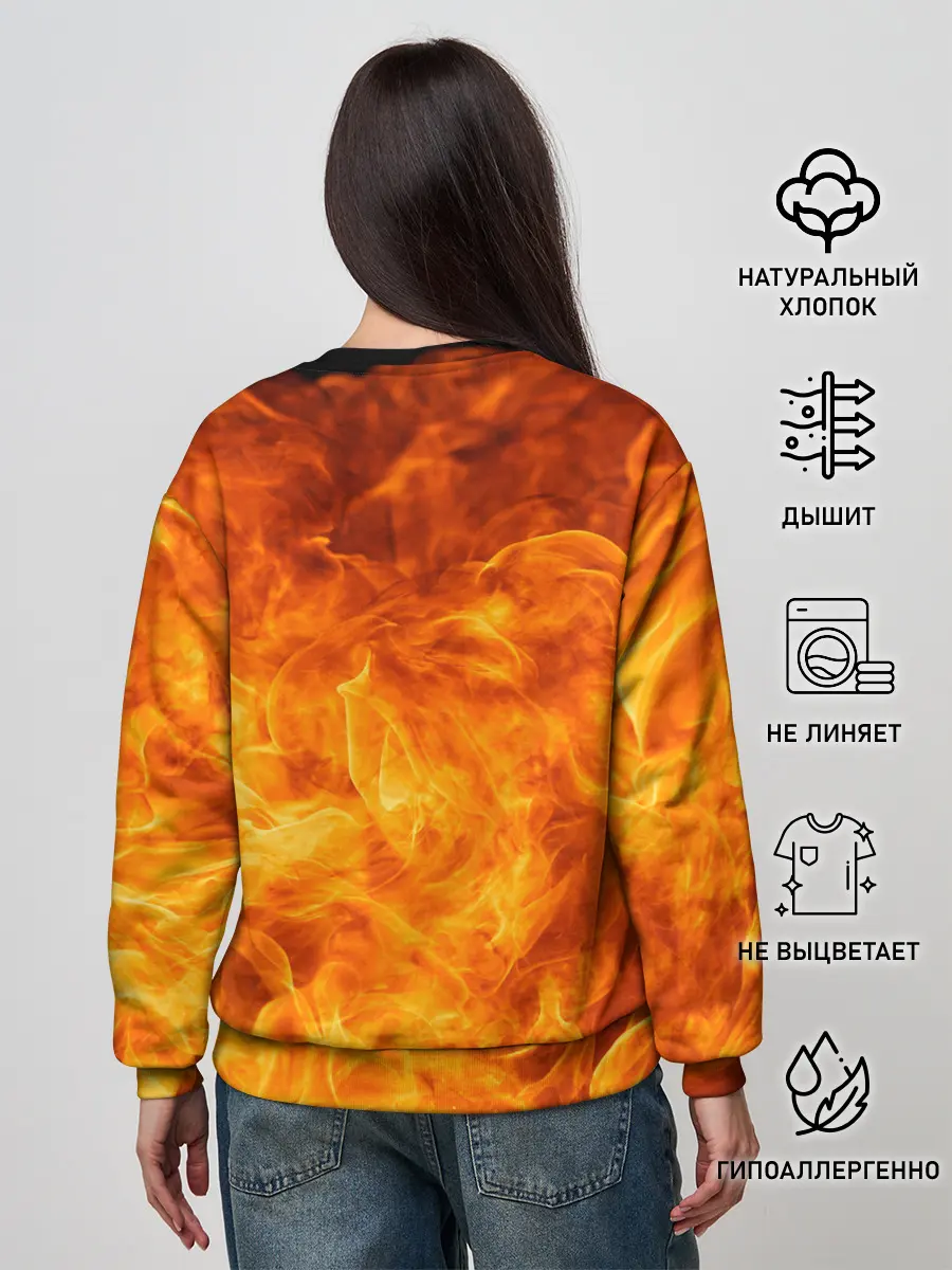 Женский свитшот / Японский дракон | Japanese Dragon