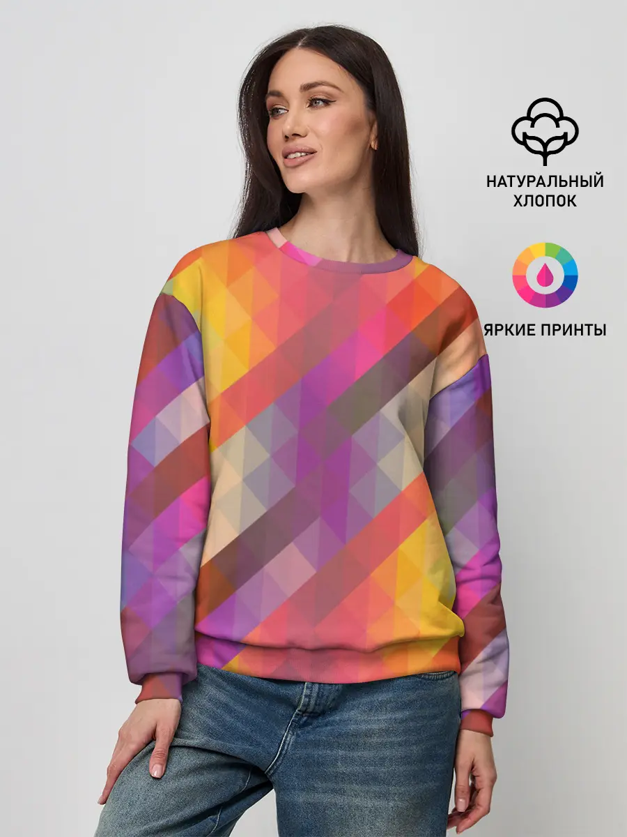 Женский свитшот / vivid gradient