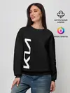 Женский свитшот / KIA CARBONE | КИА КАРБОН | LOGO