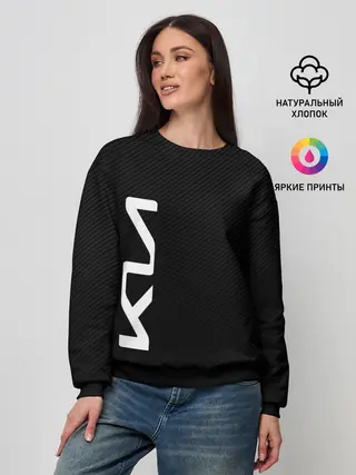 Женский свитшот / KIA CARBONE | КИА КАРБОН | LOGO
