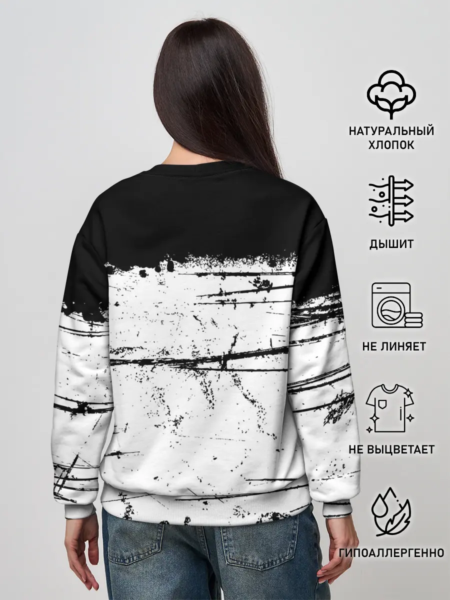 Женский свитшот / ИСПАЧКАННЫЙ КРАСКОЙ