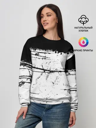 Женский свитшот / ИСПАЧКАННЫЙ КРАСКОЙ